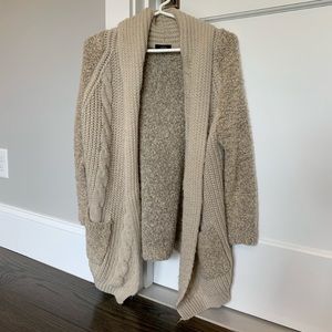 LF Tan Knit Cardigan